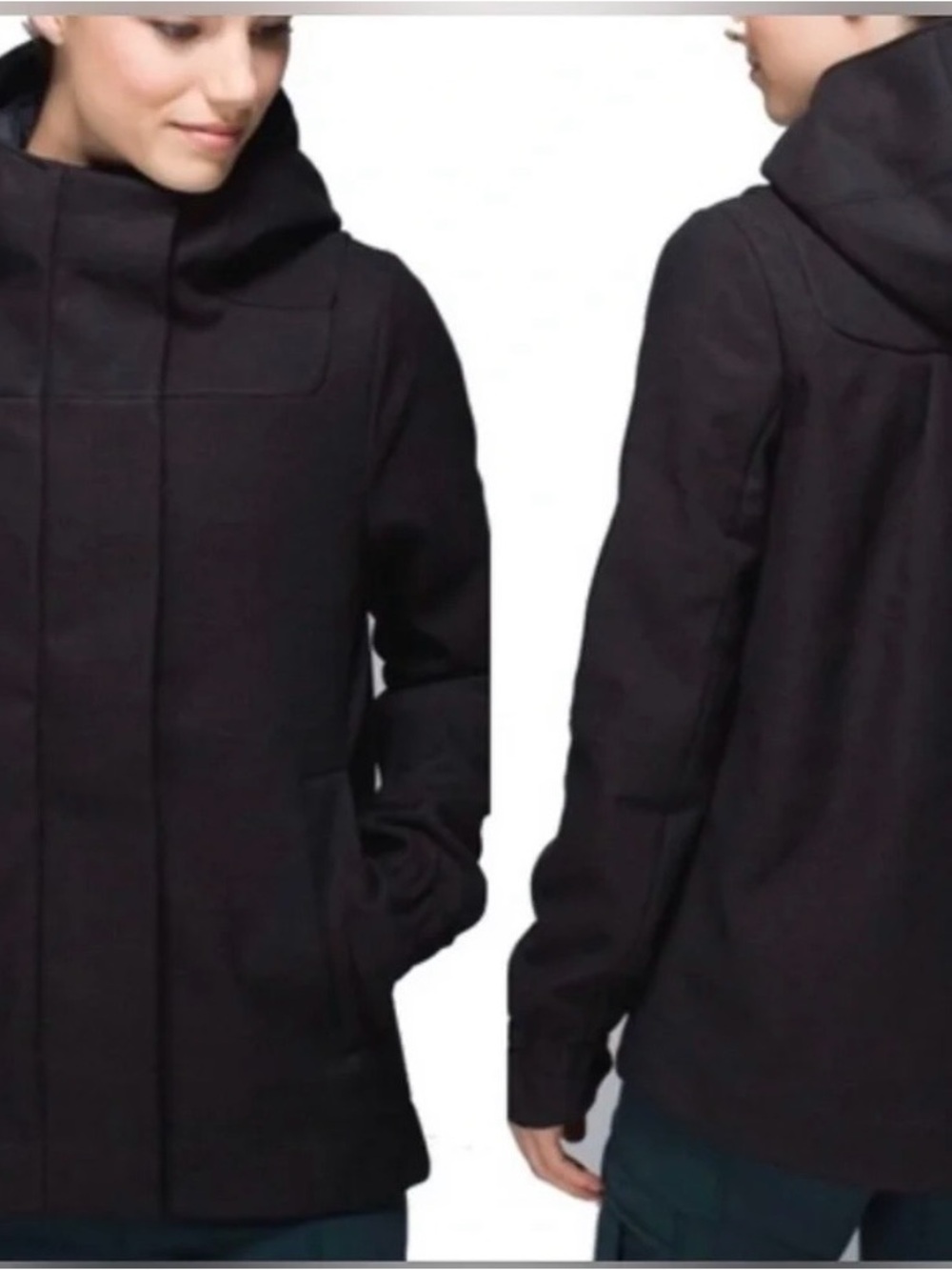 Lululemon Studio Softshell Jacket in Tweed size 6 black